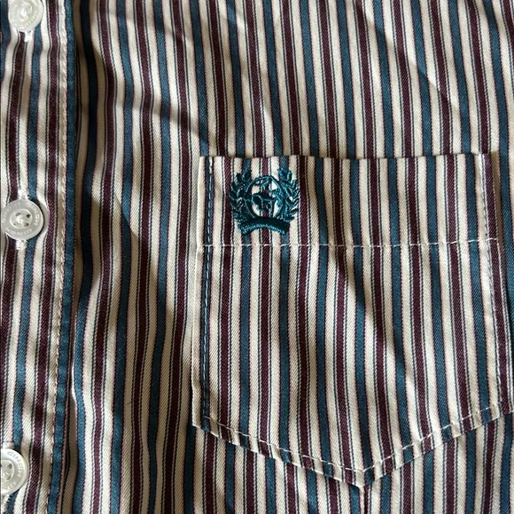 Cinch Womens Striped Button Down Shirt. Sz Small - Picture 3 of 7
